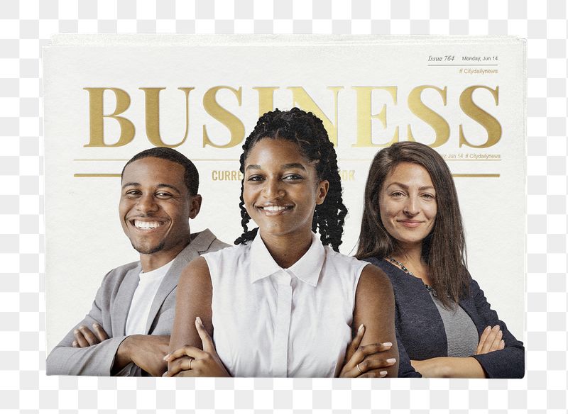 Diverse people png newspaper sticker, | Free PNG - rawpixel