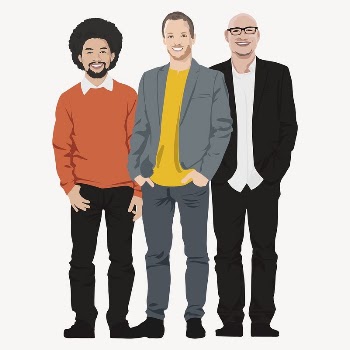 Diverse people, standing characters illustration | Free PSD - rawpixel