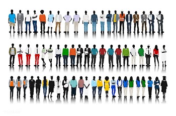 Diverse person silhouette | Free stock vector - 393922