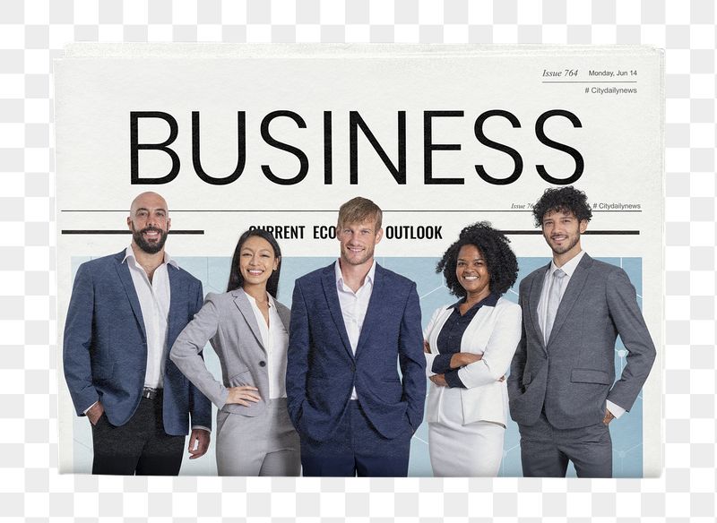 Diverse startup png company newspaper | Free PNG - rawpixel