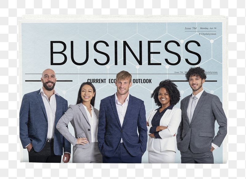 Diverse startup png company newspaper | Free PNG - rawpixel