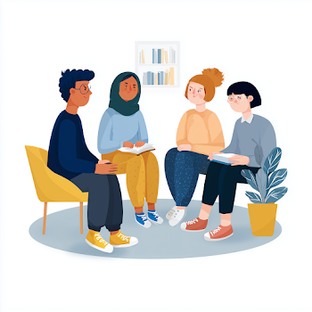 Diverse Students Engaged in Discussion