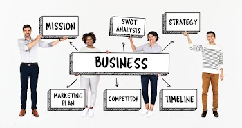Diverse team with a business plan | Free stock psd mockup - 491184