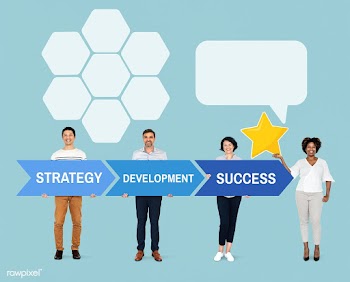 Diverse team with a plan for success | Free stock psd mockup - 491294