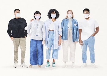 Diverse volunteers wearing mask, watercolor | Free Photo Illustration - rawpixel