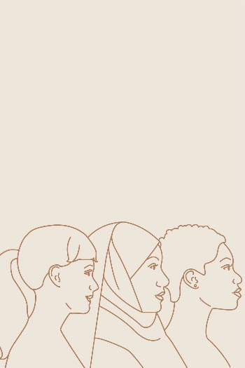 Diverse women background, beige border, | Free Photo - rawpixel
