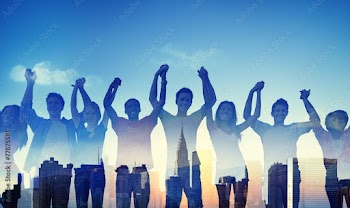 Diversity Casual Teenager Team Success Winning Concept