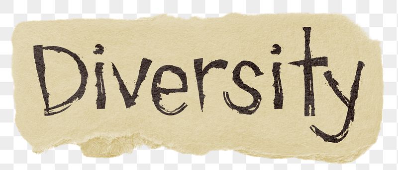 Diversity png word sticker typography, | Free PNG - rawpixel