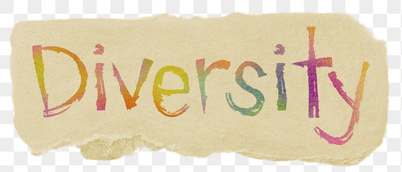 Diversity png word sticker typography, | Free PNG - rawpixel