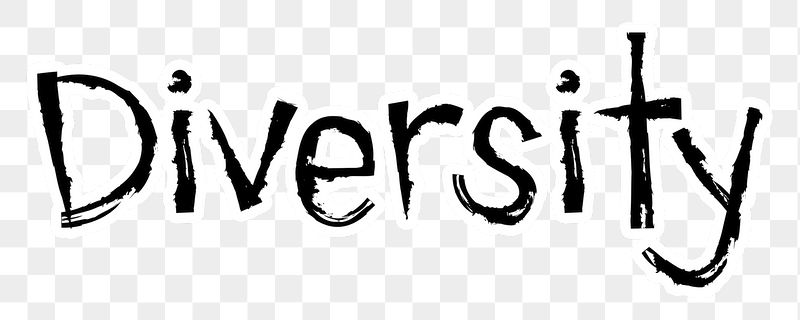 Diversity png word sticker typography, | Free PNG - rawpixel