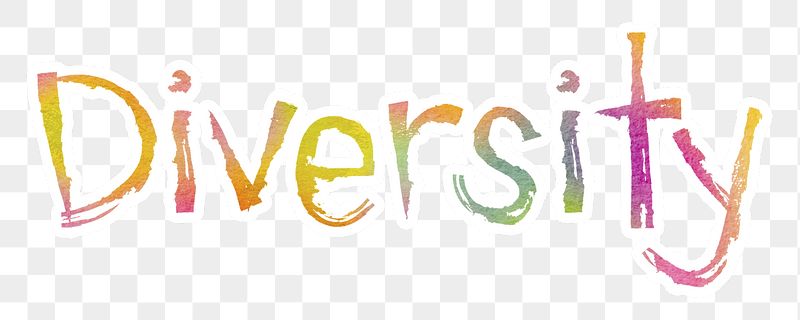 Diversity png word sticker typography, | Free PNG - rawpixel