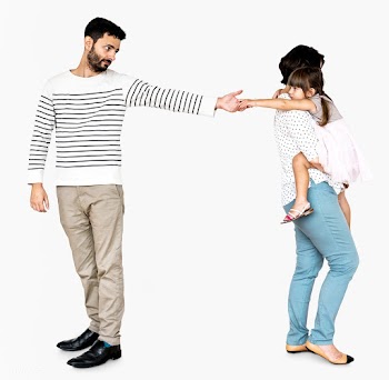 Divided family getting a divorce | Free stock psd mockup - 490701