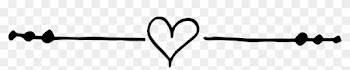 Divider Line - Decorative Line With Heart
