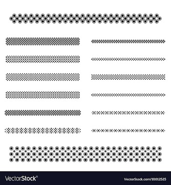 Divider Line Set vector image
