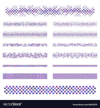 Divider Line Set vector image