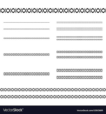 Divider Line Set vector image
