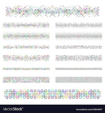 Divider Line Set vector image