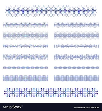 Divider Line Set vector image