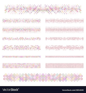 Divider Line Set vector image