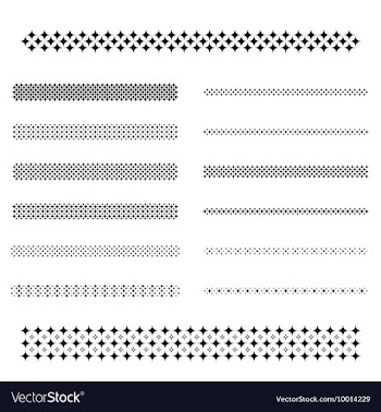 Divider Line Set vector image