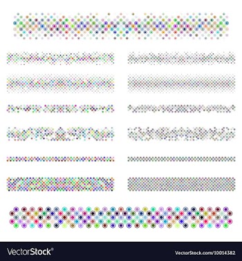 Divider Line Set vector image