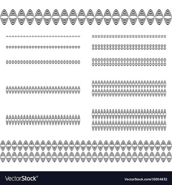 Divider Line Set vector image