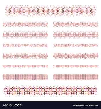 Divider Line Set vector image
