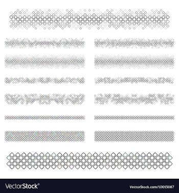 Divider Line Set vector image