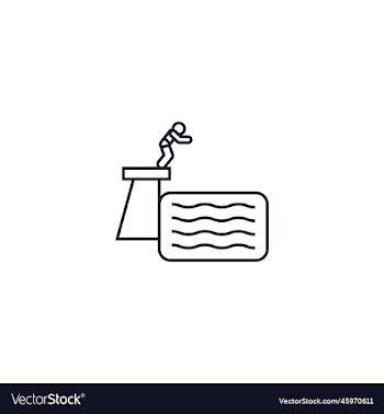 diving creative icon from sport icons collection