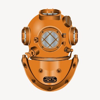Diving helmet clipart, illustration vector. | Free Vector - rawpixel