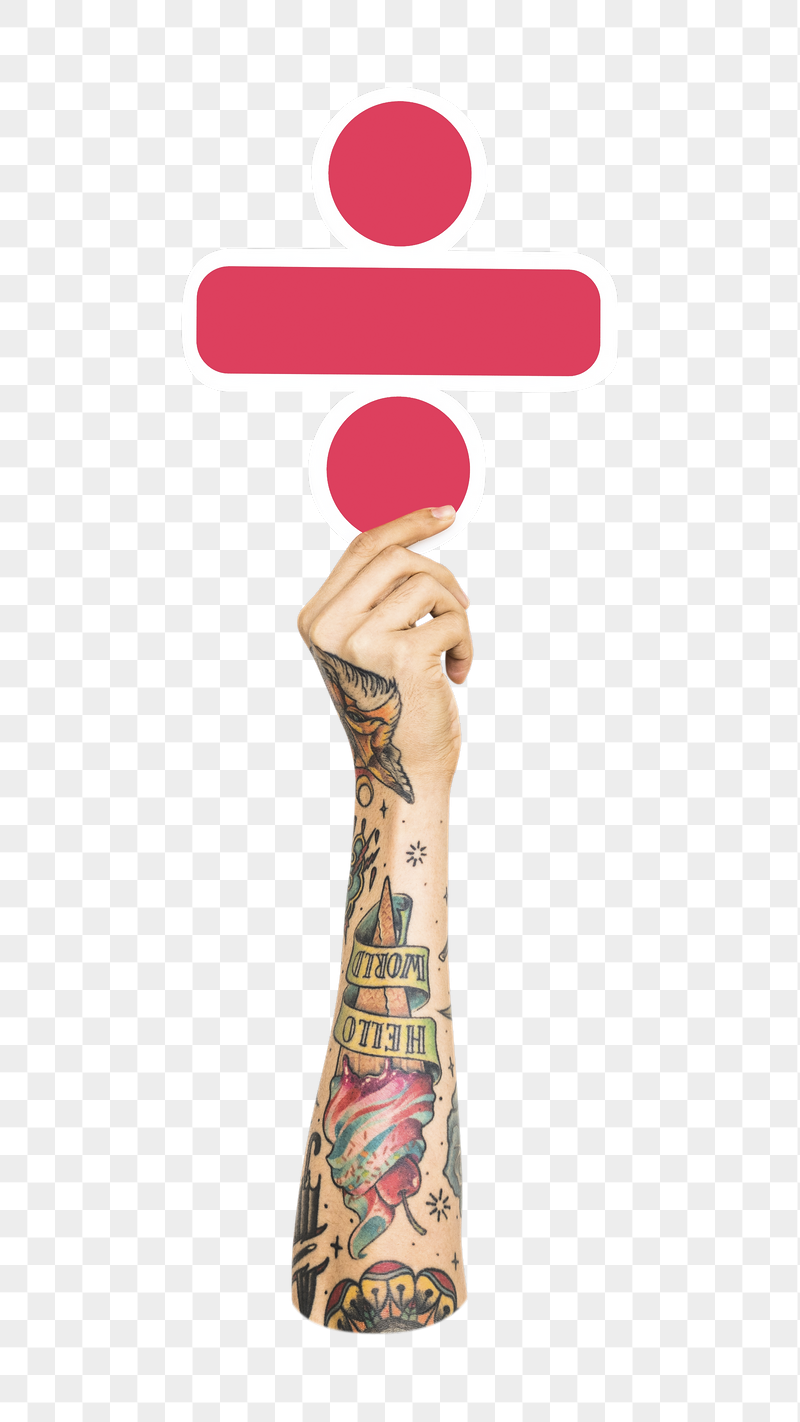 Division sign png hand holding | Free PNG - rawpixel