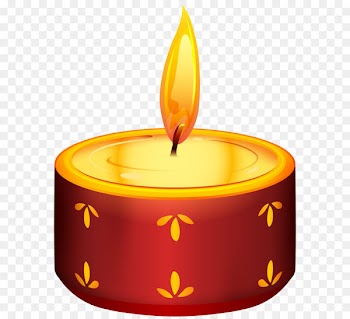 Diwali Candle Birthday cake Clip art - Diwali Red Candle Transparent PNG Clip Art 