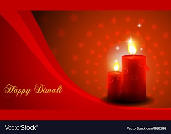 Diwali card vector image