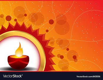Diwali card vector image