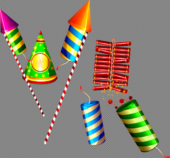 Diwali Crackers PNG Transparent Image