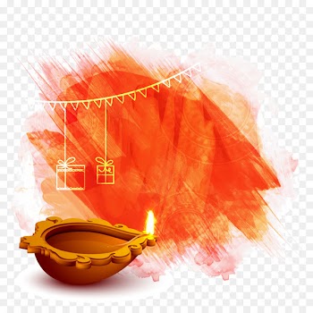 Diwali Diya Wish Illustration - Color background free download 