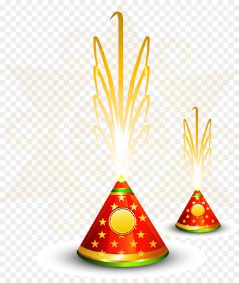 Diwali Fireworks Firecracker Hindi - Vector fireworks 
