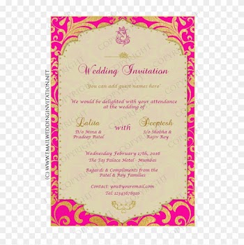 Diy Email Wedding Card Design 13a Pink Web - Calligraphy