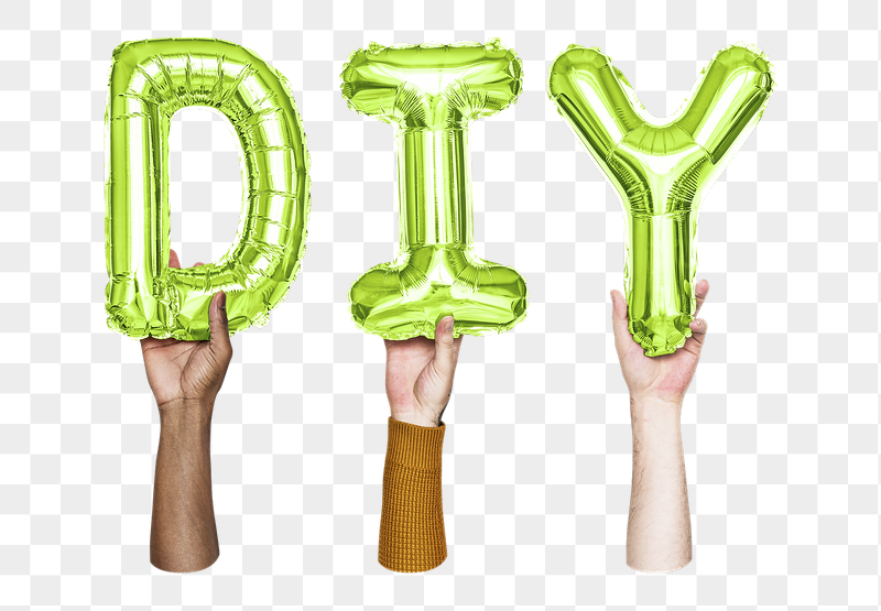 DIY word png, hands holding | Free PNG - rawpixel