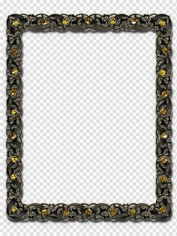 DiZa frames , black frame illustration transparent background PNG clipart