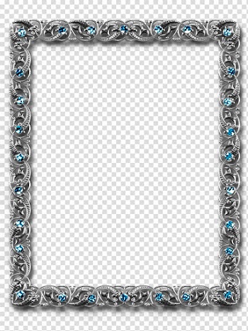 DiZa frames , gray and teal frame transparent background PNG clipart