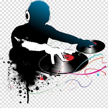 DJ , Disc jockey , Blue line dj transparent background PNG clipart