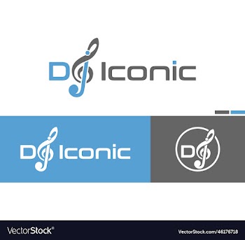 dj iconic logo