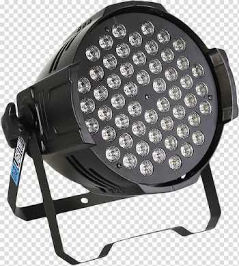 DJ lighting Parabolic aluminized reflector light Light-emitting diode, light transparent background PNG clipart