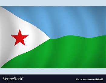 djibouti flag background