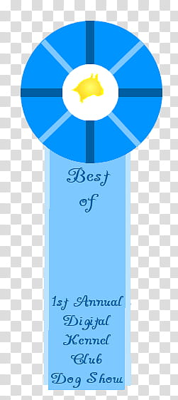 DKC dog show Best of ______ Breed ribbon, no name transparent background PNG clipart