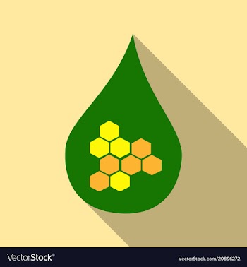 Dna and molecule symbol a drop of blood icon with vector image