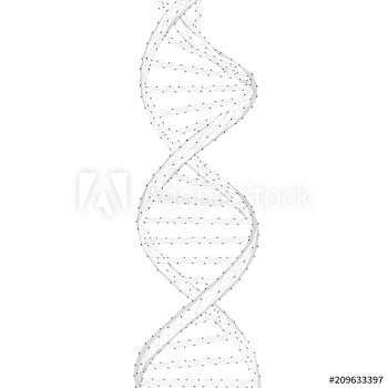 DNA chain spiral chain of nucleotides