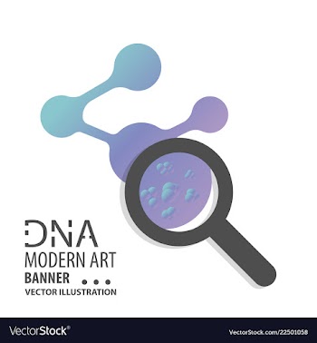 Dna design over white background vector image