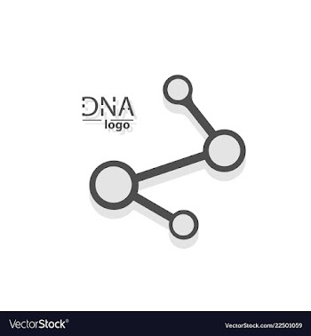 Dna design over white background vector image